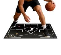 Basketball Training Mat - 90x60cm Lightweight Roll-Up, Diatom Mud Non-Slip Silent Trainer, Portable Dribbling Indoor and Outdoor Practice | Skill Development Mats for Family, Friends, Enthusias