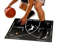 Basketball Training Mat - Diatomaceous Mud 35.43 x 23.62 cm | Non-Slip Dribbling | Ball Management Equipment Exercises Feet Indoor Field and Skill Development