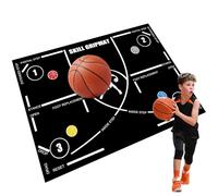 Basketball Training Pad - Silent Non-Slip Mat for Skill Development and Reaction Drills | Speed and Power Training Pad, Durable Dribbling Mat, Coordination Aid for Athletes & Trainers