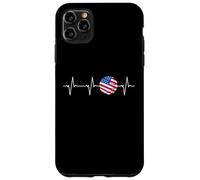 Basketball USA Flag Heartbeat Ball PatrioticQ EKG Pulse Line Case for iPhone 11 Pro Max