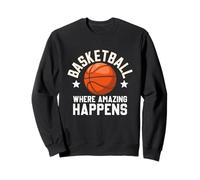 Basketball Where Amazing Happens Shoot Court Player Sweatshirt