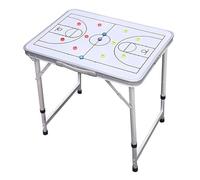 Basketball White Dry Erase Coaches Clipboard, Basketball Coaching Board, Foldable Design, with Storage Bag, Height Adjustable, for Competition(White)