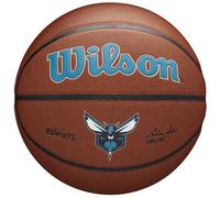 Wilson Basketball, Team Alliance Model, CHARLOTTE HORNETS, Indoor/Outdoor, Mixed Leather, Size: 7