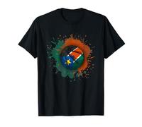Basketball with South Sudan Flag T-Shirt