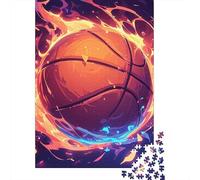 Basketball Wooden Jigsaw Puzzle for Adults 1000 Piece Puzzles for Teenagers Creative Jigsaw Puzzles Family Challenging Games Toys 1000pcs (75x50cm)
