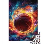Basketball Wooden Jigsaw Puzzles 1000 Pieces for Adults Jigsaw Puzzles for Adults 1000 Piece Puzzle Educational Games 1000pcs (75x50cm)