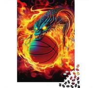 Basketball Wooden Jigsaw Puzzles 1000 Pieces Jigsaw Creative Rectangular Large Family Puzzle Game Artwork for Adults Teens 1000pcs (75x50cm)