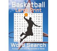 Basketball Word Search Puzzle Book Large Print: Word Searches with Large Print aboutBasketball player, Basketball team, Basketball fan and More | ... 50+ puzzles ... Gift for Vacations, Holidays