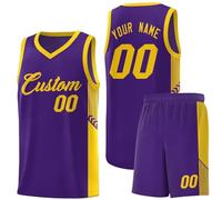 Basketballjersey Kids/adult Jerseys Kit College Personalized Unisex Basketball Jersey Solid Color Active Suits Outdoor Basketballs Uniform Loose Sportwear Practice Suit A14 Purple