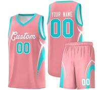 Basketballjersey Loose Basketballjerseys Unisex Personalized College Basketball Jersey V Neck Practice Suit Breathable Active Suits Kids/adult Shirts and Shorts Sets Basketballs Uniform