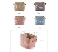 Baskets Storage, Morbuy Christmas Gift Organizer Bin-Collapsible Hamper Original Linen and Fabric Diaper Boxes Holders Water-proof Small with Handle for Organizing Toys Blankets and Laundry 1pcs (Khaki)