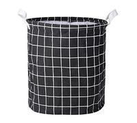 Baskets Storage, Morbuy Christmas Gift Organizer Bin-Collapsible Hamper Original Linen and Fabric Diaper Boxes Holders Water-proof Small with Handle for Organizing Toys Blankets Laundry for Newborns N (black)