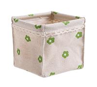 Baskets Storage, Morbuy Christmas Gift Organizer Bin-Collapsible Hamper Original Linen and Fabric Diaper Boxes Holders Water-proof Small with Handle for Organizing Toys Blankets and Laundry 1pcs (green)