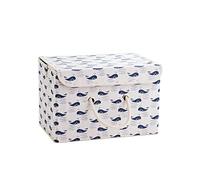 Baskets Storage, Morbuy Christmas Gift Organizer Bin-Collapsible Hamper Original Linen and Fabric Diaper Boxes Holders Water-proof Small with Handle for Organizing Toys Blankets and Laundry 1pcs (whale)