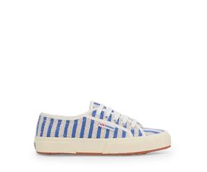 Baskets Superga 2750 Cotton Stripes Bleu 36