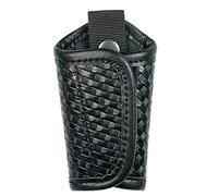 Basketwave Key Holder for Duty Belt Basketweave Artificial Leather Durable Law Enforcement Police Tactical Silent Key Keeper Pouch (Basketweave Artificial Leather)