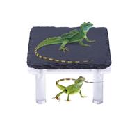 Basking Rocks for Bearded Dragons | Reptile Shelter with Acrylic Bracket,Tank Accessories, Basking Rock for Climbing Space Humid Environment Sunbathing