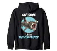 Basking Sharks Awesome like a Basking Shark Zip Hoodie