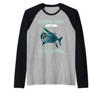 Basking Sharks Basking Shark is My Spirit Animal Raglan Baseball Tee