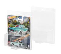 Baskiss 15 Pack Protector Cases for Hot Wheels Premium - 0.6mm Thick Clear PET Clamshell Covers for Diecast Car Storage & Display - Blister Pack Compatible, Durable & Scratch-Resistant (15)
