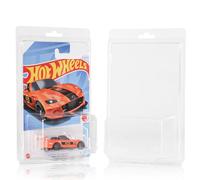 Baskiss 20 Pack Clear Protector Cases Compatible with Hot Wheels & Matchbox - 0.6mm Thick Clamshell Blister Display Covers for Long Card 1:64 Standard Packaging Model Car Storage Protection (20)