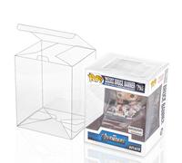 Baskiss 3 Pack Protector Case for Funko Pop 6 inch Figures, Ultra Thick 0.5mm Protector, Clear Heavy Duty Pop Case with Locking Tab, Acid Free, No Film to Peel, Scratch-Resistant Waterproof (3)