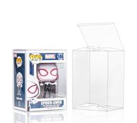 Baskiss 8 Pack Protector Covers for Funko Pop 4" Figures, 0.5mm Ultra Thick Crystal Clear Display Storage Box with Locking Tab, No Film Peeling, Scratch-Resistant, Waterproof and Dustproof (8)