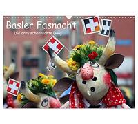 Basler Fasnacht - the three most beautiful days UK-Version (Wall Calendar 2026 DIN A3 Landscape), CALVENDO 12 Month Wall Calendar