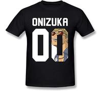 BASLIL TOAST brunch Men's Awesome Great Teacher Onizuka GTO T Shirt Round Neck Cool Japanese Design Man's T-Shirts Casual Black M