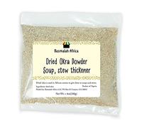 Basmalah Africa Dried Okra Powder for Stews and Soups, Ladies' fingers Powder, Sudanese Weka