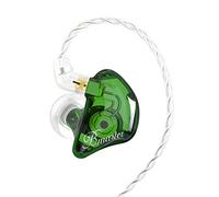 BASN Bmaster In Ear Monitor Headphones, Triple Drivers Noise Isolation Wired Earphones with Two MMCX Detachable Cables for Musician Drummer Singer Stage (Green)