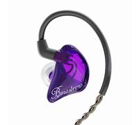 BASN Bmaster Triple Driver In Ear Monitor Headphones with Two Detachable Cables Fit In Ear Suitable for Audio Engineer, Musician (Purple)