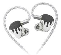 BASN BmasterX 6-Driver Hybrid In-Ear Monitors for Musicians (Black-White)