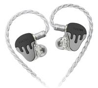 BASN BmasterX 6 Drivers Hybrid in-Ear Monitors with Noise Isolation for Musicians, Stage & Studio, Professional HiFi IEMs, Detachable 4-core OFC Silver-Plated Cable & Shockproof Case (Black-Gray)