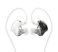 BASN in-Ear Monitors, Bmaster Triple Driver HiFi Stereo Noise-Isolating with Enhanced Bass for Musicians Stage/Audio Recording(PRO White/Black)
