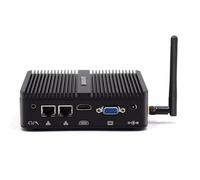 BASOARO Industrial PC Fanless Mini PC J5005, Fanless Industrial Computer, 8GB RAM 128GB SSD, Gigabit Ethernet, HD VGA Dual Display, 2 RS232 COM, Dual Band WiFi, BT, Win 11 Pro