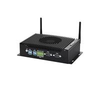 BASOARO Mini Industrial PC Mini PC Win 11 Pro i7 10810U, Industrial Computer Dual HD+DP 4K Triple Display, 16GB RAM 256GB SSD, 2 RJ45 LAN, 2 RS232/RS422/RS485 COM, GPIO, 6 USB, Dual Band WiFi, BT