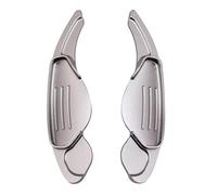 BASPHHH Paddle Shift Extensions Compatible with Jaguar for XF XJ 2010-2017 Car Accessories Steering Wheel Shifter Extension Shift Paddles(Grey)