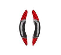 BASPHHH Paddle Shift Extensions Compatible with Volvo for XC40 2019 2020 2021 2022 2023 Car Steering Wheel Shifter Paddle Shifter Extension(Carbon Fiber Red)
