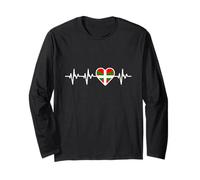 Basque Country Flag Heartbeat Basques Long Sleeve T-Shirt