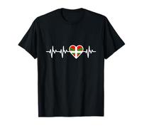 Basque Country Flag Heartbeat Basques T-Shirt