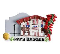 Basque Country France Refrigerator Magnet Travel Souvenir Fridge Decoration Magnetic Sticker 3D Craft