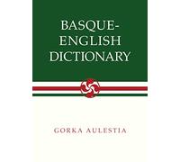 Basque-English Dictionary (Basque Series)