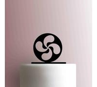 Basque Icon - Acrylic Cake Topper 7 Inch Width/White