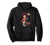 Basque Mermaid Euskadi Princess - Cute Basque Flag Souvenir Pullover Hoodie