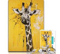 Basquiat Giraffe 1000 Pieces Jigsaw Puzzles for Adults And Teens,Stress Reliever Difficult Challenge Deal As Gifts for The Whole Family (38x26cm)