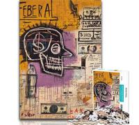 Basquiat in The Style 1000 Piece Jigsaw Puzzle for Adults Teens,Decompressing Intellectual Educational Toy Perfect Decoration (38x26cm)