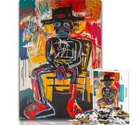 Basquiat Robot 1000 Piece Jigsaw Puzzles for Adults Gifts,Stress Reliever Difficult Challenge Deal As Gifts for The Whole Family (38x26cm)
