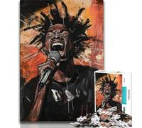 Basquiat-style 1000 Piece Jigsaw Puzzles for Adults,Family Game Stress Reliever Difficult Challenge Artists Collection,Fine Art (38x26cm)