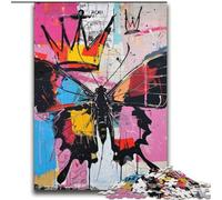 Basquiat Style Butterfly 2000 Pieces Jigsaw Puzzles For Teens And Adults, Challenging Game for Is Ideal As A Gift for The Whole Family (70x100cm)